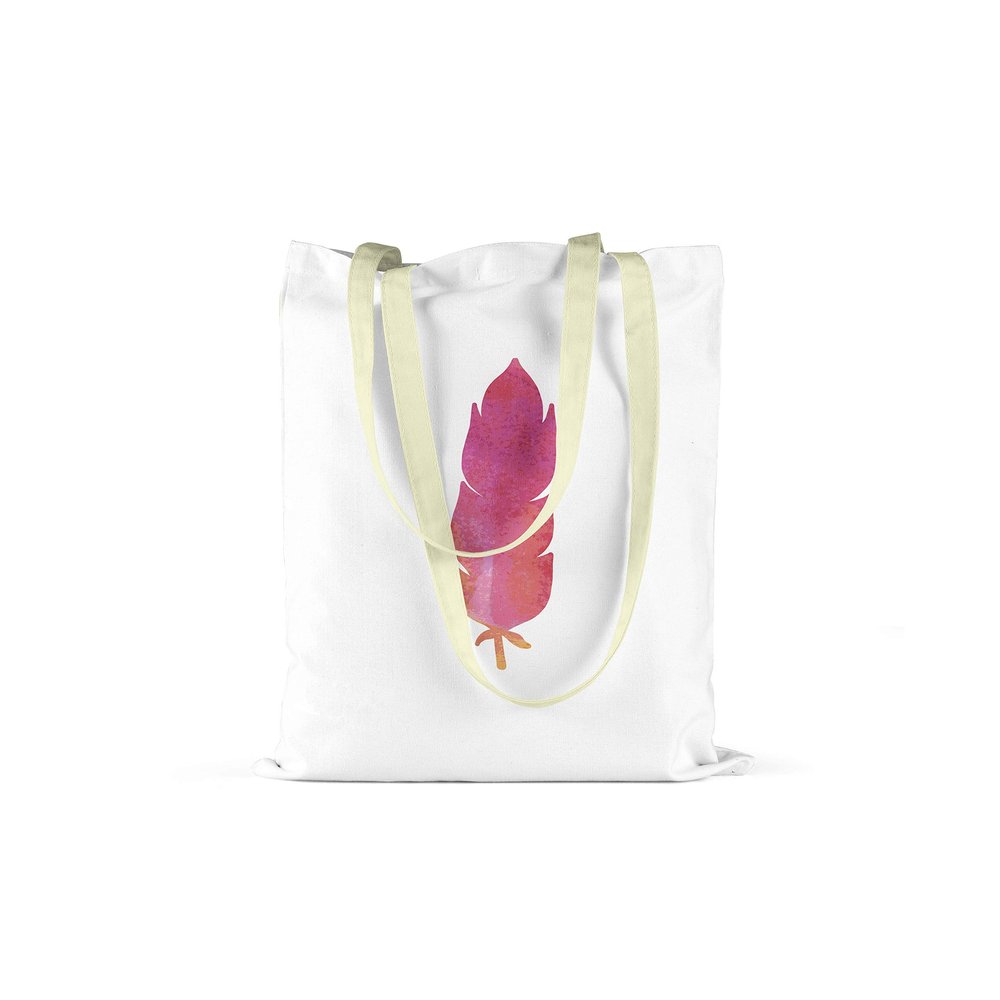 Bonamaison Printed Tote Bag, Reusable Grocery Bag, Shopping Bag, Machine Washable, Eco Friendly, Foldable, Canvas Cloth Bag with Handles, 34x40 Cm - Designed and Manufactured in Turkey