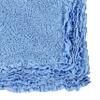 Better Trends 2 Piece Bathmat Set 100% Cotton Water Absorbent, Non-Slip Bath Rug Extra Soft Tufted Washable Mat for Bathroom, Kitchen, Home (17x24|24x40) Blue Shaggy Border Collection view 3