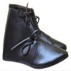 KEW HANDICRAFTS Medieval Leather Shoe Ankle Length Natural Black Renaissance Shoes-PO2 view 1