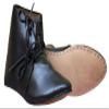 KEW HANDICRAFTS Medieval Leather Shoe Ankle Length Natural Black Renaissance Shoes-PO2 view 2