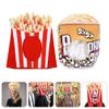 ABOOFAN 2Pcs French Fries Food Hat French Fry Popcorn Costume Novelty Food Hat Caps Funny Headwear Costumes view 2