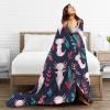 Avalokitesvara Cute Axolotl Flannel Blanket Super Soft and Warm for Bed Couch Sofa 120x90 Inch King Blanket for Family view 4