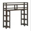 HomeRoots Espresso Finish 2 Tier Solid Wood Over Toilet Organizer view 1