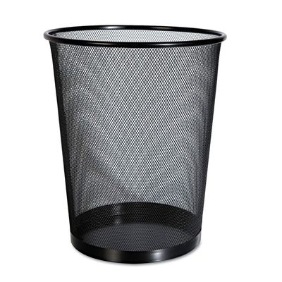 Brend Universal One Mesh Wastebasket, 18 qt, Color Black, Under 5 Gallons (Universal 20008), Lot of 4