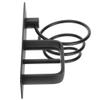 Fdit Space Aluminum Hair Dryer Holder, Wall Mounted Spiral Design, Black, with Straightener Storage Stand and Hooks, Bathroom Organizer view 2