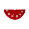 Gerson Holiday Pom Pom Snowflake Tree Skirt, 48-inches(Width), Velvet/Felt view 1
