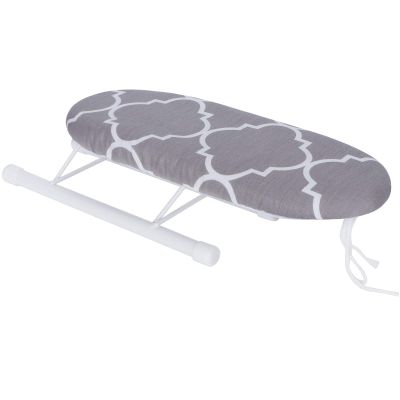AUNMAS Foldable Mini Ironing Board, Removable Washable Cover Space Saving Steel Legs Portable Travel Size 26x11x8cm for Sleeves Cuffs Collars