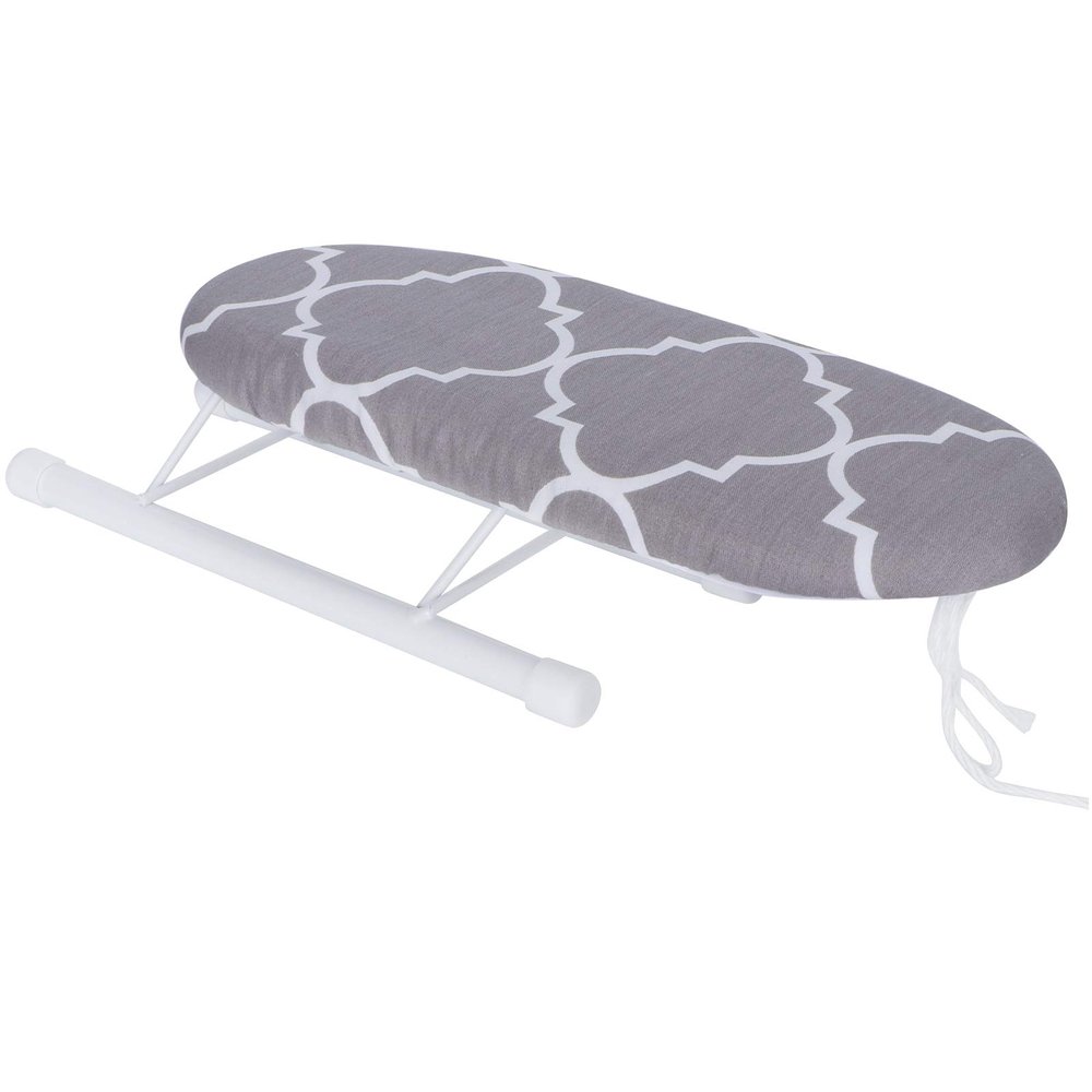 AUNMAS Foldable Mini Ironing Board, Removable Washable Cover Space Saving Steel Legs Portable Travel Size 26x11x8cm for Sleeves Cuffs Collars