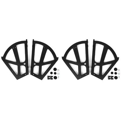 4Pcs/Set Home Furniture Shoes Drawer Cabinet Hinge Flip Plate Frame Turning Rack Accessory Replacement Fittings Stainless Steel for Kitchen Living Room