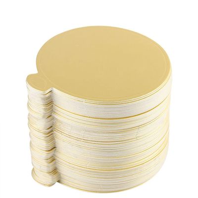 100 Pcs Mini Round Gold Cardboard, Cake Boards for Wedding Birthday Cake