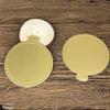 100 Pcs Mini Round Gold Cardboard, Cake Boards for Wedding Birthday Cake view 3