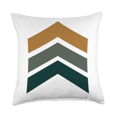 Aesthetic room decor Geometric pattern pillow case 3 arrows Throw Pillow