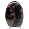 3.5" 580g Pink Rhodonite in Psilomelane Freeform Polished Self Standing Natural Gemstone Crystal Mineral Specimen - Madagascar view 3