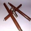 Ganga Nautical Vintage Antique Walking Cane Wooden Walking Stick Golden Brass Handle Knob Gift view 2