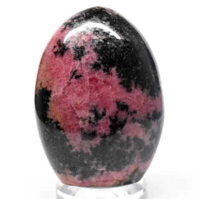 525g Rich Pink Rhodonite w/Black Psilomelane Freeform Polished Self Standing Natural Gemstone Crystal Mineral Dcor Specimen - Madagascr