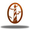 Riverside Designs Coastal Lighthouse Ocean Beach Metal Art Steel Wall Decor (36", Copper) view 1