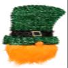 Festive Tinsel Leprechaun - 23.5" x 11.75" - Green, Orange & Black Foil Decor - Perfect for St. Patrick's Day Party (1 Pc.) view 2