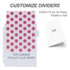 Samsill Junior 8 Tab Recipe Dividers, Recipe Sleeves, Sheet Protector Dividers with Tab Inserts, Clear, Super Heavyweight, Top Loading, 3 Hold Punched, Fits 8x9 Inch Mini Recipe Binders, Archival Safe view 3