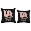 10th Birthday Ballerina Gift Ballet Double Digits Ten Girls Throw Pillow view 3