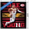 NBA Atlanta Hawks - Trae Young 20 Wall Poster, 34L" x 22.4W", Black Framed Version view 3