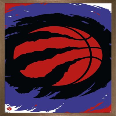 Trends International NBA Toronto Raptors - Logo 20 Wall Poster, 22.4L x 14.7W, Bronze Framed Version