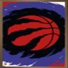 Trends International NBA Toronto Raptors - Logo 20 Wall Poster, 22.4L x 14.7W, Bronze Framed Version view 1