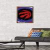 Trends International NBA Toronto Raptors - Logo 20 Wall Poster, 22.4L x 14.7W, Bronze Framed Version view 2