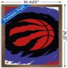 Trends International NBA Toronto Raptors - Logo 20 Wall Poster, 22.4L x 14.7W, Bronze Framed Version view 3