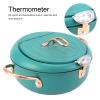 Cooking Fryer Frying Pot, Japanese Stainless Steel Controllable Temperature Fryer Pot for Induction Cooker Deep Green view 4