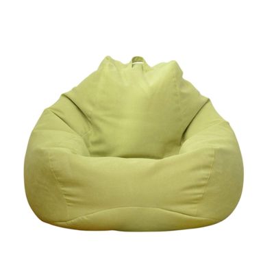 WXFN Storage Bean Bag Chair Cover, Without Filler, The Design of The Backrest is Combined with The Ergonomic, Machine and Hand Washable,Green,XL