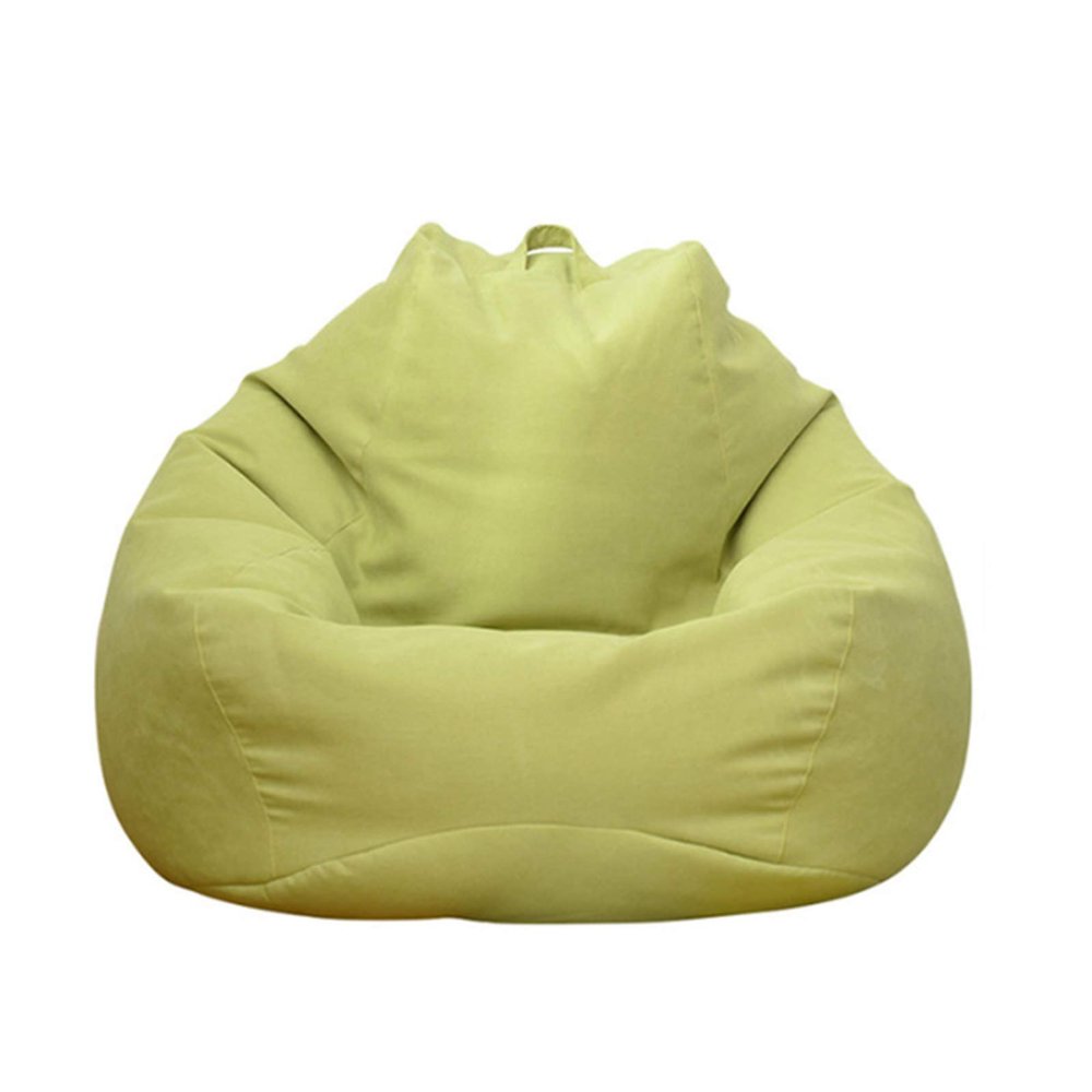 WXFN Storage Bean Bag Chair Cover, Without Filler, The Design of The Backrest is Combined with The Ergonomic, Machine and Hand Washable,Green,XL