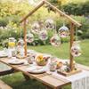 24pcs of Hanging Candle Holders, Glass LED Tealight Holders, Glass Globe Plant Terrariums, 2.36" Diameter Hanging Tealight Holder Terrariums for Wedding Party Tree Home Decorations view 3