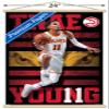 Trends International NBA Atlanta Hawks - Trae Young 20 Wall Poster, 22.37" x 34.00", Premium Print and Beechwood Hanger Bundle view 3