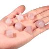 Amogeeli Crystal Platonic Solids Sacred Geometry Set, Healing Stone Gift Kit with Merbaka Star, Rose Quartz view 4