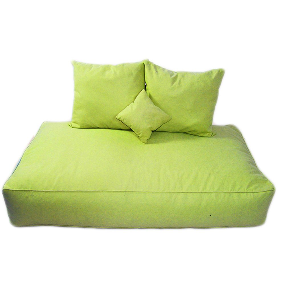 4PCS Large Bean Bag Sofa Cover, Indoor Outdoor Lazy Lounger Tatami Cover for Adults and Kids with No Filling, Beautiful Home Accessory,Mint Green
