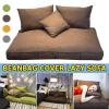 4PCS Large Bean Bag Sofa Cover, Indoor Outdoor Lazy Lounger Tatami Cover for Adults and Kids with No Filling, Beautiful Home Accessory,Mint Green view 2