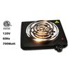 Electric Charcoal Burner Stove Portable Hot Plate Grill Coal Burners Heating Plate 700W Charcoals Starter Heater with Smart Heat Control & Stainless Steel Fast Heating for Cooking Top Countertop view 2