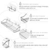 Hemoton Shower Stainless Steel Bathroom Shelf Basket Organizer Wall Mounted Storage Wall Rack Holder for Kitchen Toilet Dorm Storage view 2