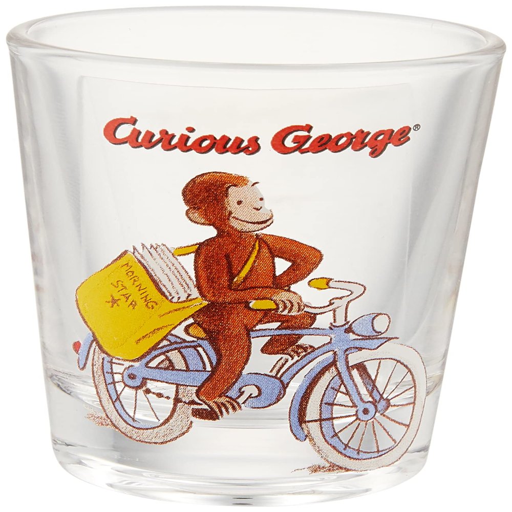 Curious George SAN3505-2 Mini Glass Classic Bicycle