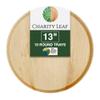 Charity Leaf Disposable Palm Leaf 13" Round Flat Trays (10 pieces) Bamboo Like Serving Platters, Disposable Boards, Eco-Friendly Dinnerware For Weddings, Catering, Events view 1