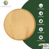 Charity Leaf Disposable Palm Leaf 13" Round Flat Trays (10 pieces) Bamboo Like Serving Platters, Disposable Boards, Eco-Friendly Dinnerware For Weddings, Catering, Events view 2