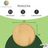 Charity Leaf Disposable Palm Leaf 13" Round Flat Trays (10 pieces) Bamboo Like Serving Platters, Disposable Boards, Eco-Friendly Dinnerware For Weddings, Catering, Events view 3