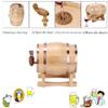 Beer Barrel, 1L Mini Portable Household Oak Wood Barrel Wine Keg Home Beer Storage Equipment for Household, Cafe, Teahouse, Restaurant, Hotel view 3