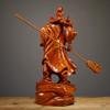 Figurine Animal Statue Ornaments Rosewood Wood Carving Loyalty Guan Gong Decoration Home Mahogany Valkyrie Solid Wood Home Company Opened Gifts Crafts view 3