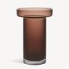 Kosta Boda Limelight Burgundy Low Vase view 1
