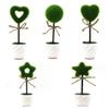 BESPORTBLE Ball Shaped Tree Dollhouse Flower Pot Flowers vase Fake Bonsai Faux Bush Planter Faux Potted Plants mini pots Shaped Potted Plants Doll House Household view 2