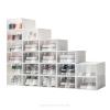 TFCFL Shoe Storage Box - 20/24PCS Shoes Orgainzer Plastic Stackable Clear Boxes Containers Shoe Drawer Holder (20 Boxes) view 3