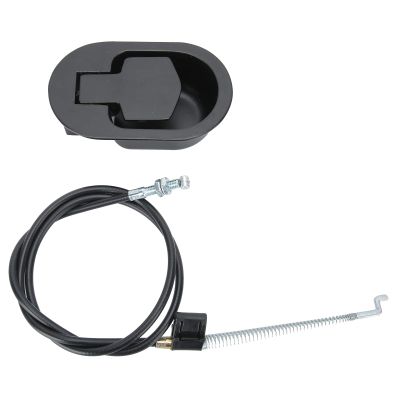 Fdit Aluminum Alloy Sofa Release Switch with Cable Recliner Hand Controller Switch Metal Pull Recliner Handle Replacement Accessory Black(120mm)