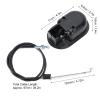 Fdit Aluminum Alloy Sofa Release Switch with Cable Recliner Hand Controller Switch Metal Pull Recliner Handle Replacement Accessory Black(120mm) view 2