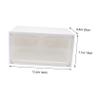Cabilock 1pc Side Opening Transparent Shoe Storage Box Capacity Plastic Organizer for Sneakers Stackable Design for Closet and Home Use for Shoes Socks and Accessories view 2